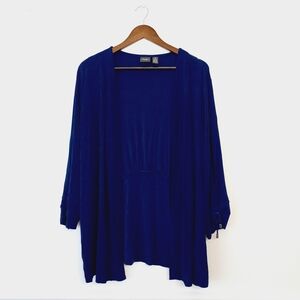 Chico's Travelers Dark Blue Open Jacket 3